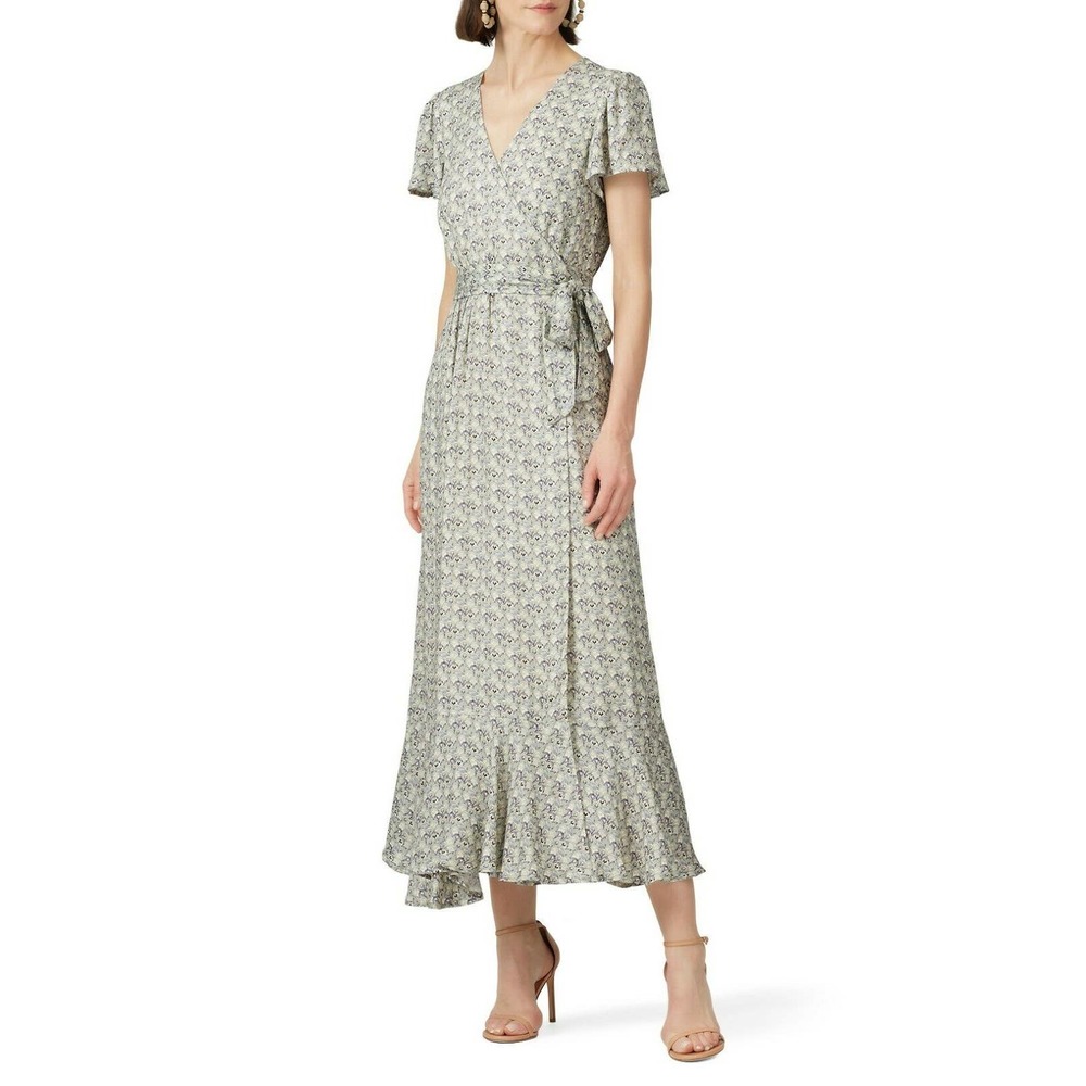 Stylestalker Penny Midi Wrap Dress XS Tie Waist